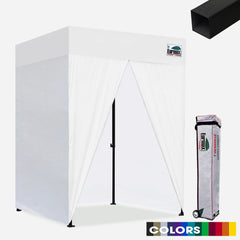 Standard 5x5 Steel Flat Top Canopy Tent with 4 Middle Zipper Walls