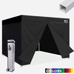 Standard 8x8 Steel Flat Top Canopy Tent with 4 Zipper Walls