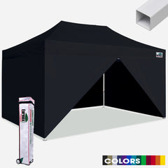Standard 8x12 Steel Canopy Tent With 4 Zipper Walls