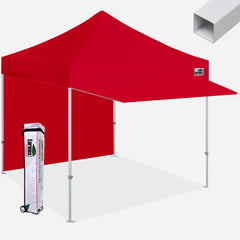 Standard 10x10 Steel Canopy Tent with Extended Awning and Backwall With 10% Discount