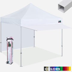Standard 10x10 Steel Canopy Tent with Extended Awning and Backwall With 10% Discount