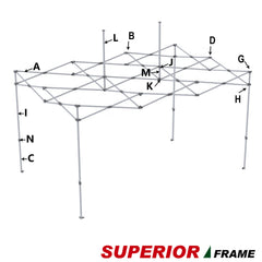 Corner Leg Cap G for 10x10,10x15,10x20 Eurmax Superior and Apex Superior Frame