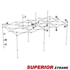 Corner Leg Cap G for 10x10,10x15,10x20 Eurmax Superior and Apex Superior Frame