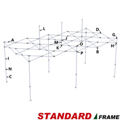 Outer Leg W/ Velcro I for 10x10,10x15,10x20 Eurmax Standard and 10x10 Apex Standard Frame