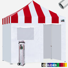 Superior Carnival 10x10 Hybrid Pop Up Canopy With 4 Zipper Walls