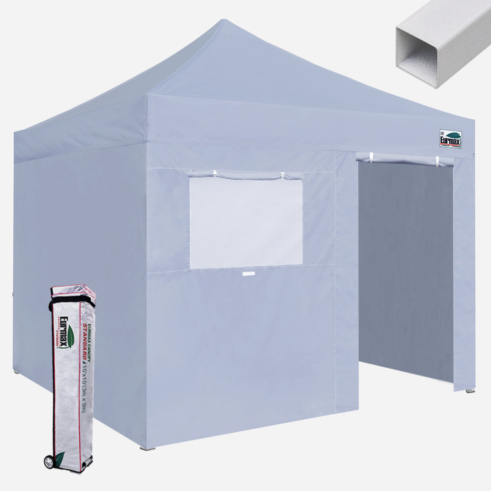 tents with walls Standard 10x10 Steel Canopy Tent with Zipper Wall Panels
