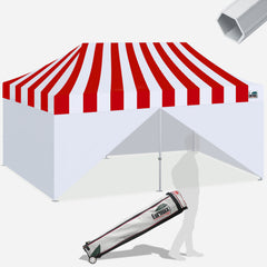 PRO Carnival 10x20 Aluminum Pop Up Tent with Enclosure Wall Kit