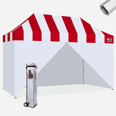 Superior Carnival 10x15 Hybrid Pop Up Canopy with Enclosure Wall Kit