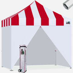 Superior Carnival 10x10 Hybrid Pop Up Canopy with Enclosure Wall Kit