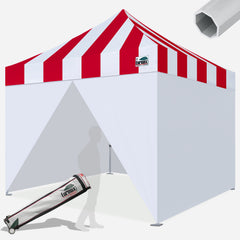 Beyond Carnival 10X10 Aluminum Instant Canopy with Enclosure Wall Kit