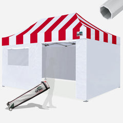 Beyond Carnival 10X15 Aluminum Instant Canopy with 4 Zipper Walls