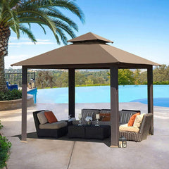 10FT x 13FT Sunbrella Titan Patio Outdoor Garden Backyard Gazebo with Ventilation
