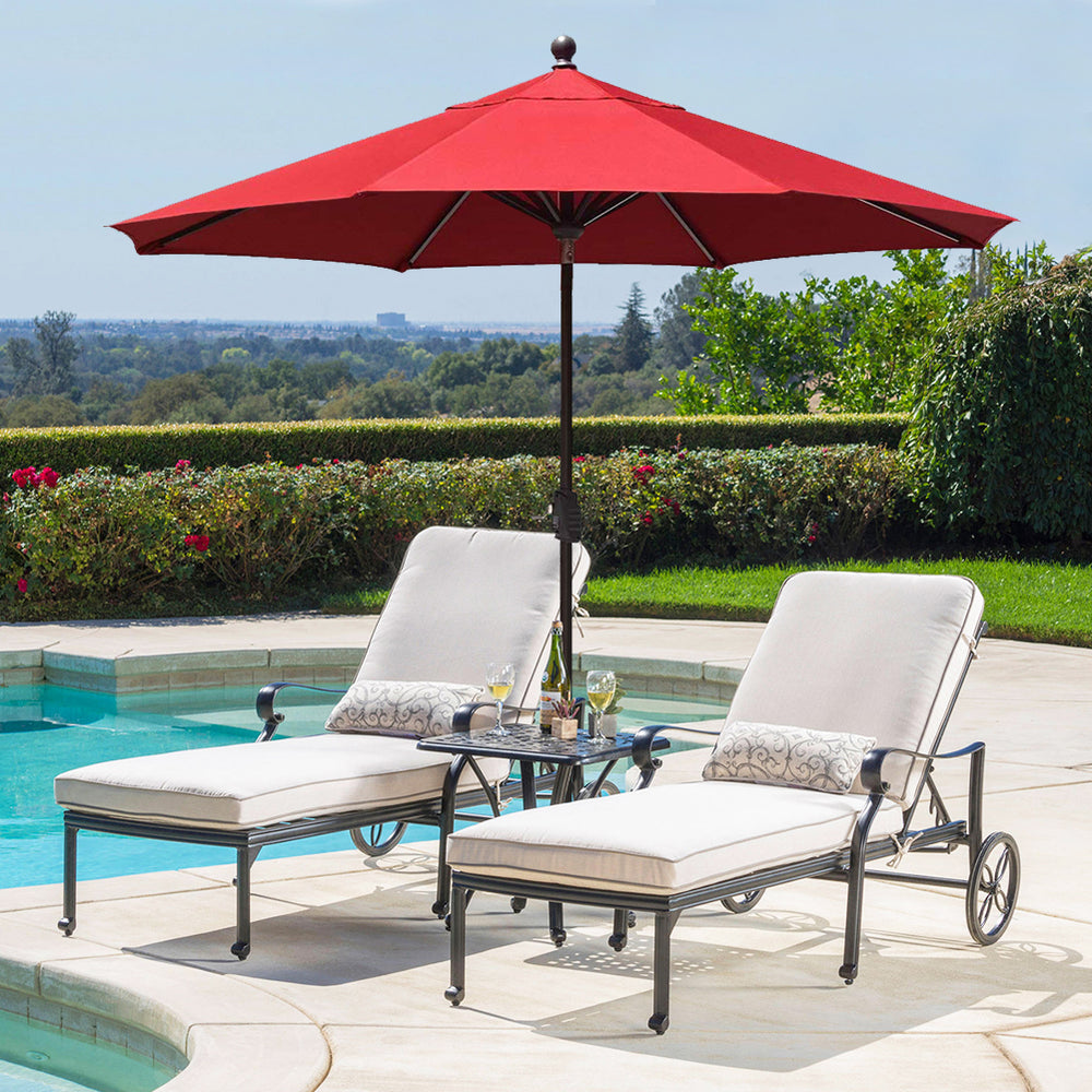 german patio umbrella factory EliteShade Classic 9ft Patio Market Umbrella – Eurmax