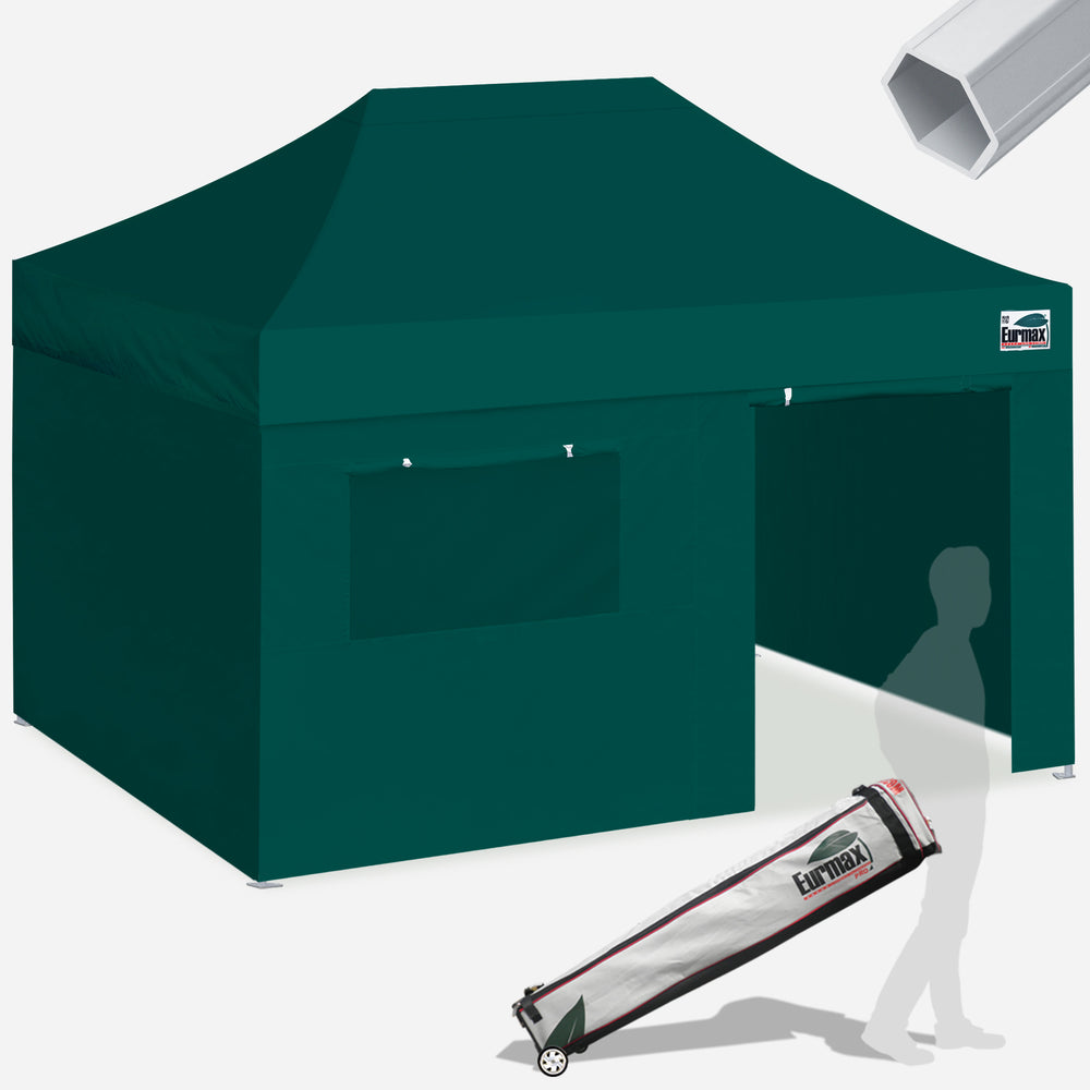 Aluminum Pop Up Tent with 4 Zipper Walls