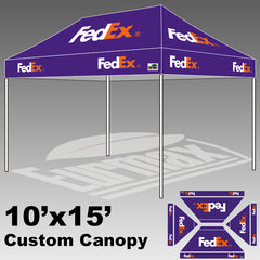 custom 10x15 pop up canopy