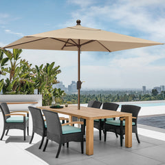 Classic 6.5 x 10FT Rectangular Market Patio Umbrella