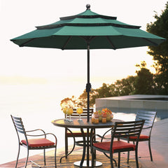 Classic 9FT Triple-Tier Market Patio Umbrella