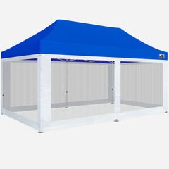 10x20 Pop Up Canopy with 4 Screen Zipper Walls
