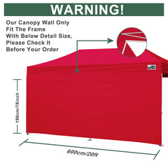 20FT Pop Up Canopy Back Wall