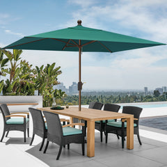Classic 6.5 x 10FT Rectangular Market Patio Umbrella
