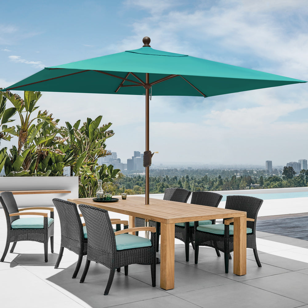 Classic 6.5 x 10FT Rectangular Market Patio Umbrella – Eurmax Classic 6.5 x 10FT Rectangular Market Patio Umbrella – Eurmax