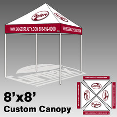Custom 8x8 pop up canopy