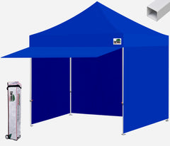 Standard 10x10 Steel Extended Awning Canopy Tent with 4 Zipper Walls