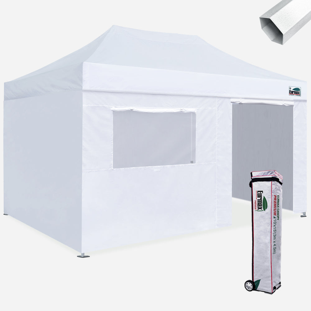 tent with sides EURMAX Premium 10x15 Pop Up Canopy W/ 4 Zipper Walls