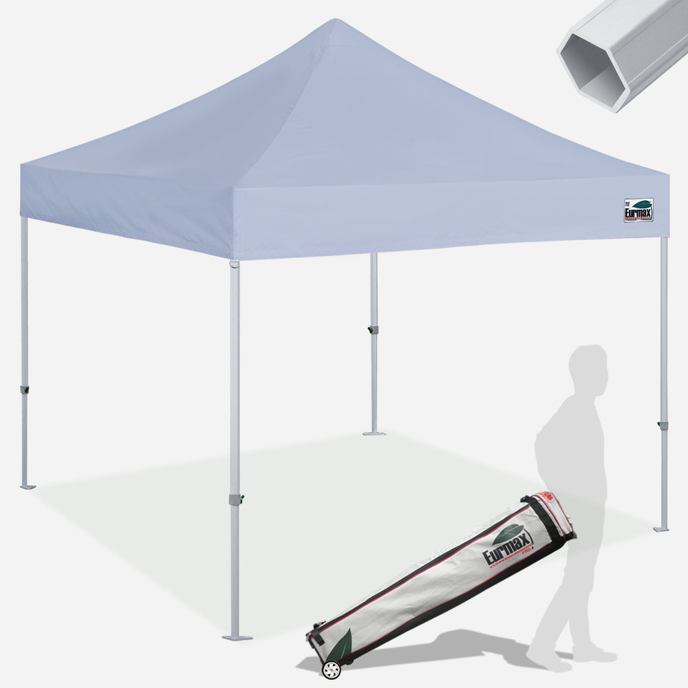 Eurmax Premium 10 Ft. W x 10 Ft. D Aluminum Pop-Up Canopy, White