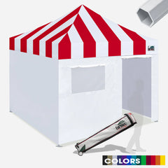 PRO Carnival 10x10 Aluminum Pop Up Tent with 4 Zipper Walls