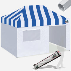 PRO Carnival 10x15 Aluminum Pop Up Tent with 4 Zipper Walls