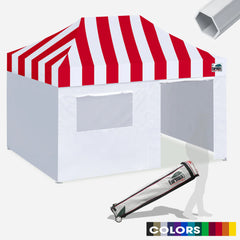 PRO Carnival 10x15 Aluminum Pop Up Tent with 4 Zipper Walls