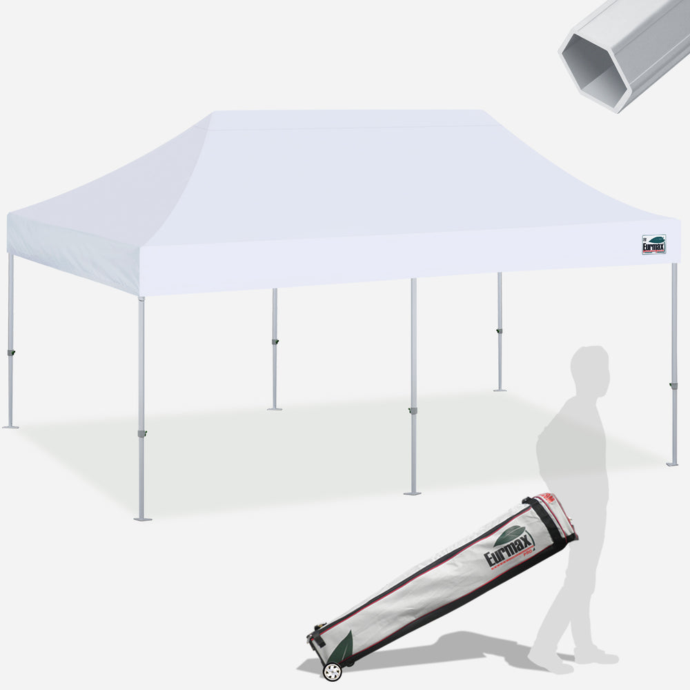 canopy tent 10x20 Eurmax Pro 10x20 Aluminum EZ Pop Up Canopy Tent