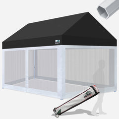 Apex Pro 10x15 Aluminum Canopy with 4 Screen Zipper Walls