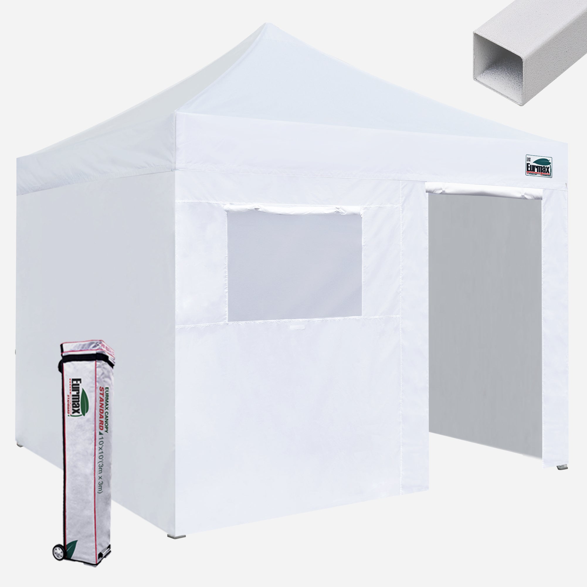 Standard 10x10 Steel Canopy Tent with Zipper Wall Panels - Eurmax