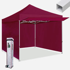 Standard 10x10 Steel Extended Awning Canopy Tent with 4 Zipper Walls