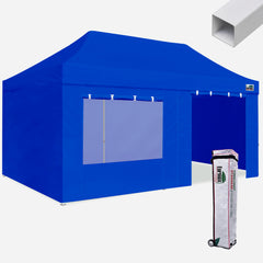 Standard 10x20 Steel Canopy Tent with 4 Zipper Walls