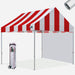 Stripe Red with White Wall