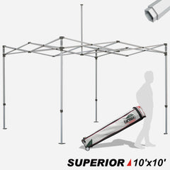 Superior 10x10 Canopy Frame With Heavy Duty Roller Bag