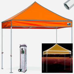 Superior 10X10 Hybrid Pop Up Canopy Hi Vision Orange