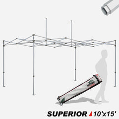 Superior 10x15 Canopy Frame With Heavy Duty Roller Bag
