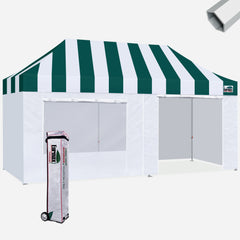 Superior Carnival 10x20 Hybrid Pop Up Canopy With 4 Zipper Walls