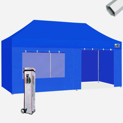 superior 10x20 Hybrid Pop Up Canopy With 4 Zipper Walls