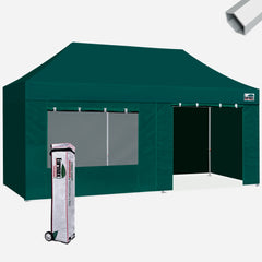 superior 10x20 Hybrid Pop Up Canopy With 4 Zipper Walls
