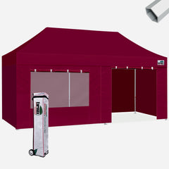 superior 10x20 Hybrid Pop Up Canopy With 4 Zipper Walls