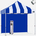Stripe Blue with Blue Wall