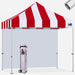 Stripe Red wtih White Wall