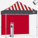 American Flag wtih Red Wall