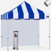 Stripe Blue with White Wall