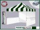 Stripe Green/White Top + White Walls